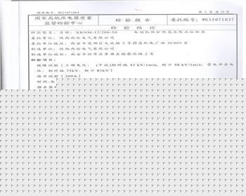 檢驗(yàn)結(jié)論報(bào)告
